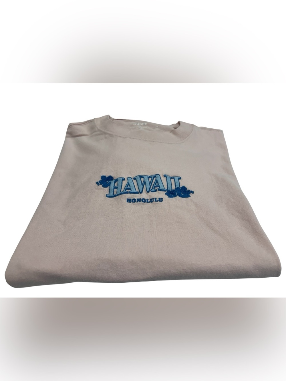 Hollister Boxy Fit Crewneck Sweatshirt - Dusty Pink